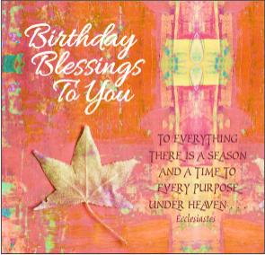 christian birthday card gold leaf