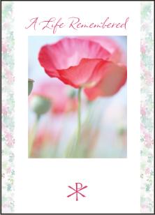 catholic mass cards soft poppies