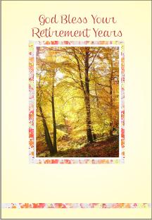 christian retirement cards autumn trees