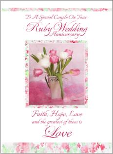  Christian  anniversary  cards  Ruby anniversary  cards 